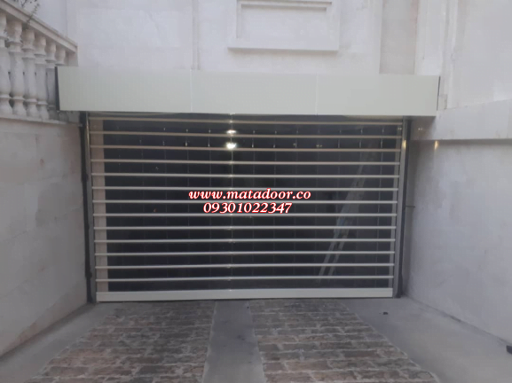 کرکره پلی کربنات شفاف درب پارکینگ