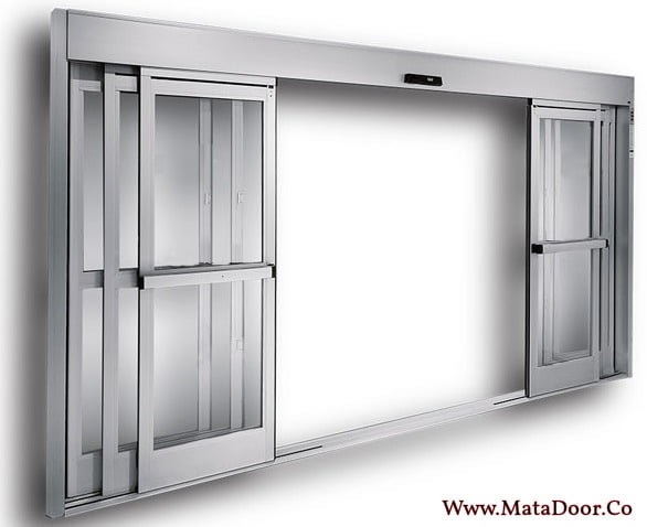 درب اتوماتیک شیشه ای تلسکوپی