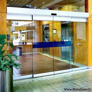 درب اتوماتیک شیشه‌ای فریم لس